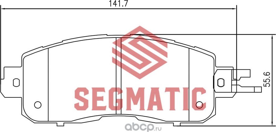SGBP2636 Колодка торм диск пер Nissan Teana 2.5 2013- Nissan Teana 3.5 2014- Nis (Segmatic) Segmatic. Артикул SGBP2636