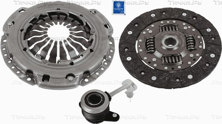 Сцепление (комплект) SACHS Kit plus CSC для Renault Grand Scenic II 2004-2008. Артикул 3000 990 574