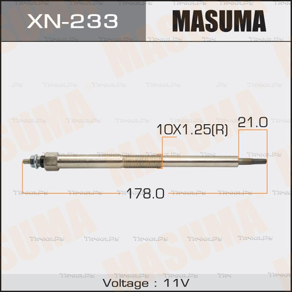 Свеча накаливания (накала) Masuma. Артикул XN-233