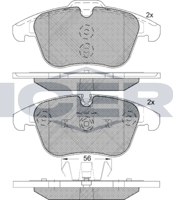 Тормозные колодки Icer. Артикул 181775-203