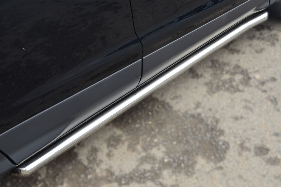 Защита порогов RusStal труба d63 (вариант 1) для Ford Kuga II 2013-2016. Артикул FGT-0013801