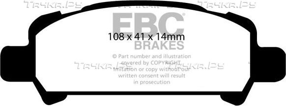 Тормозные колодки EBC Brakes. Артикул DP21293