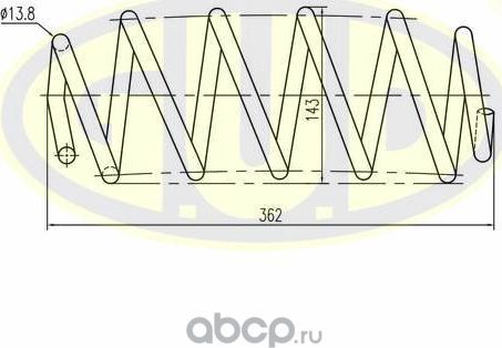 Пружина подвески G.U.D.. Артикул GCS095075