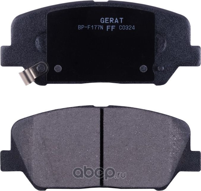 Тормозные колодки Gerat BP-F177N (передние) Normal Gerat. Артикул BPF177N