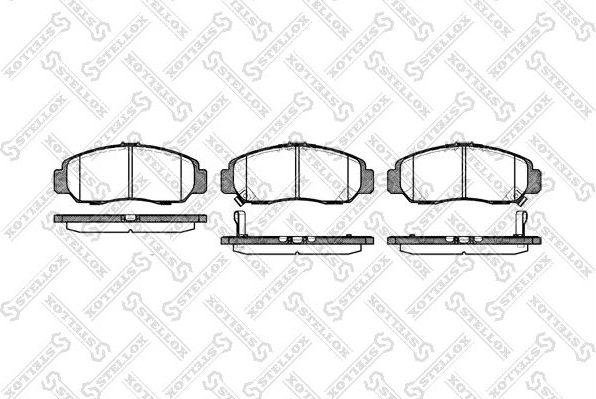 Тормозные колодки Stellox. Артикул 758 012-SX