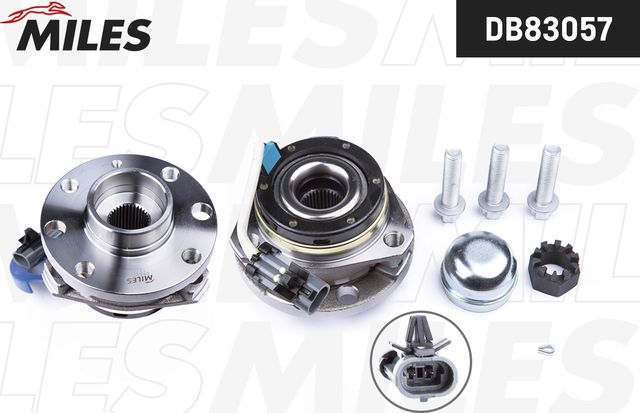 Ступица колеса с интегрированным подшипником Miles. Артикул DB83057