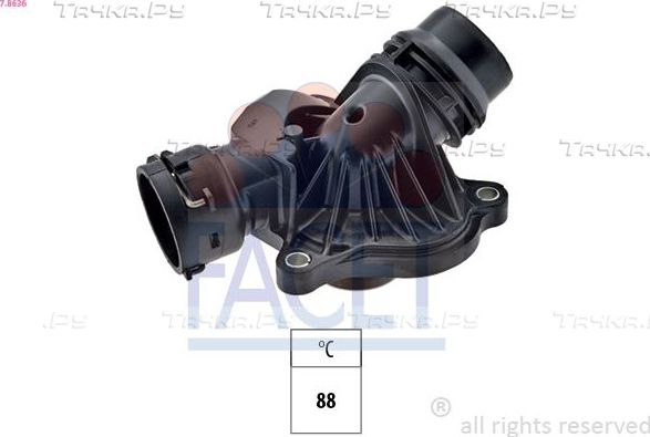 Термостат Facet Made in Italy - OE Equivalent для BMW 5 V (E60/E61) 2002-2010. Артикул 7.8636