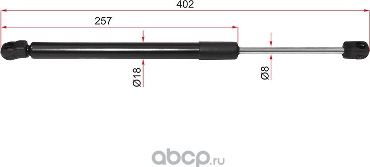 Амортизатор капота NISSAN MURANO 08-14 (SAT). Артикул ST654701AA0A
