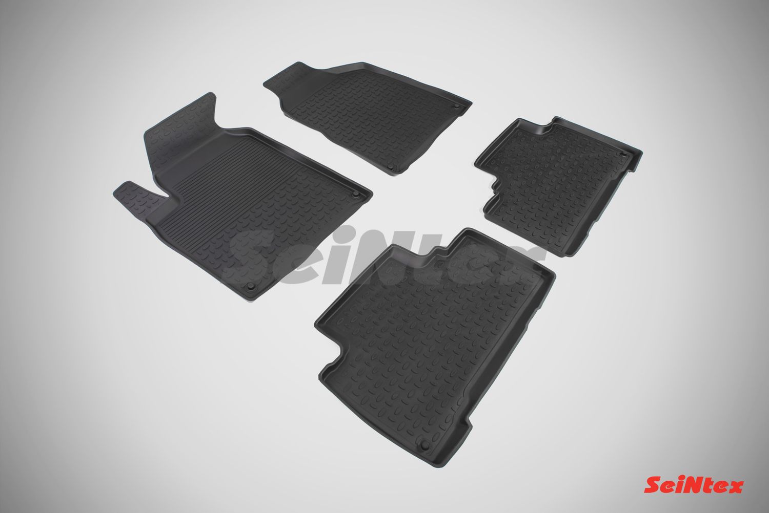 Коврики резиновые Seintex с высоким бортиком для салона SsangYong Actyon II 2010-2015. Артикул 82849