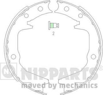 Тормозные колодки (стояночная тормозная система) Nipparts. Артикул J3505039
