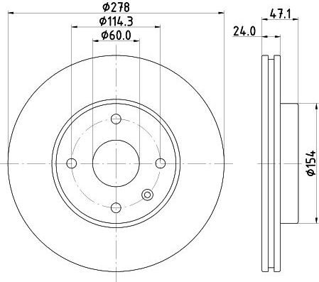 Тормозной диск Nisshinbo. Артикул ND6025K