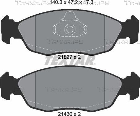 Тормозные колодки Textar Q+ передние для Citroen Saxo 1996-2004. Артикул 2182702
