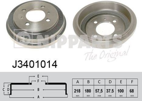 Тормозной барабан Nipparts. Артикул J3401014