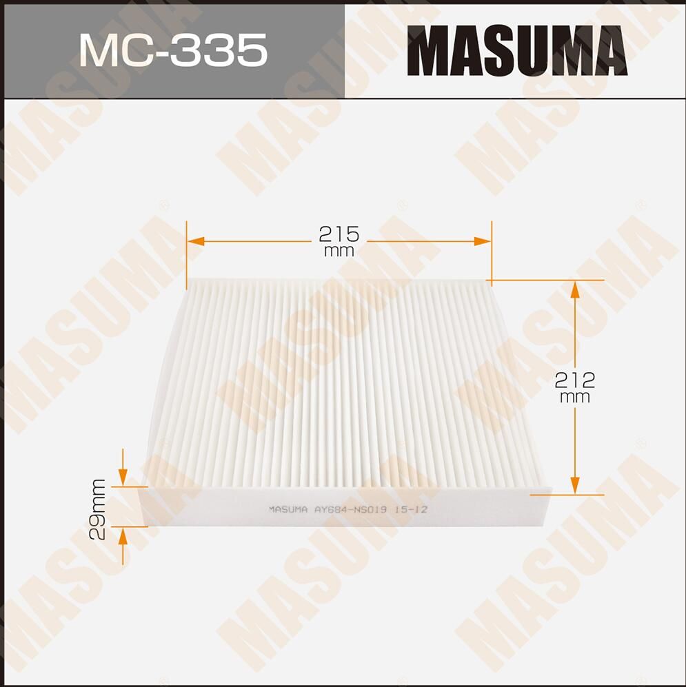 Салонный фильтр Masuma. Артикул MC-335