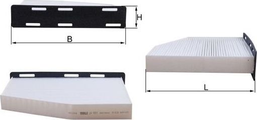 Салонный фильтр Mahle. Артикул LA 181/1