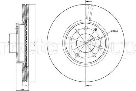 Тормозной диск Trusting передний для Mazda 6 II (GH) 2007-2013. Артикул DF1283