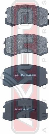 Тормозные колодки Akyoto Packing AKYOTO передние для Mitsubishi Colt VI (Z20/Z30) 2005-2012. Артикул AKD-1294