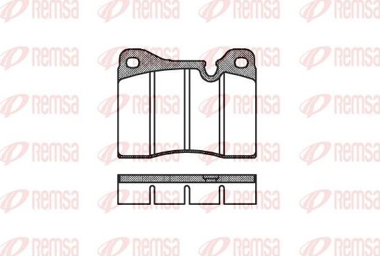 Тормозные колодки Remsa. Артикул 0011.20