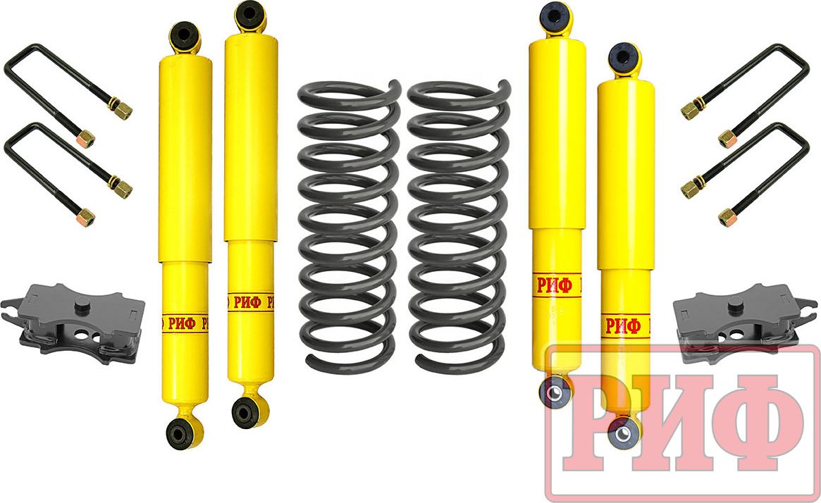 Лифт-комплект РИФ лайт для УАЗ Hunter 2003-2020, лифт 50 мм. Артикул RIF-Hun-B-lite