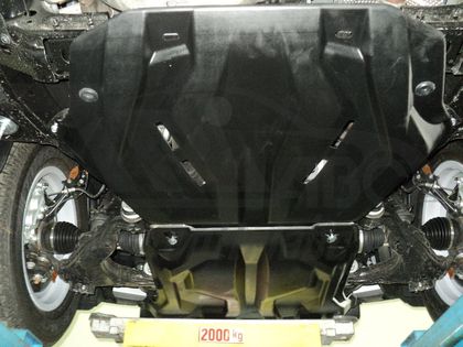 Защита композитная АВС-Дизайн для картера и радиатора Toyota Land Cruiser Prado 150 2009-2024. Артикул 24.29k