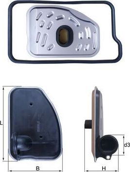 Фильтр АКПП Mahle-Knecht. Артикул HX 238D