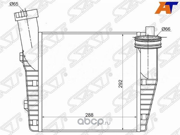 РАДИАТОР ИНТЕРКУЛЕРА AUDI Q7 06-PORSCHE CAYENNE 0 (SAT). Артикул ST7L6145803D