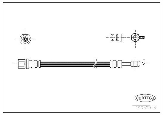 Тормозной шланг Corteco. Артикул 19032913