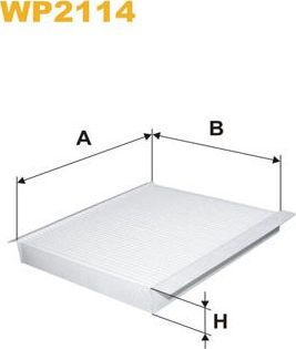 Салонный фильтр WIX Filters для Jeep Renegade I 2014-2026. Артикул WP2114