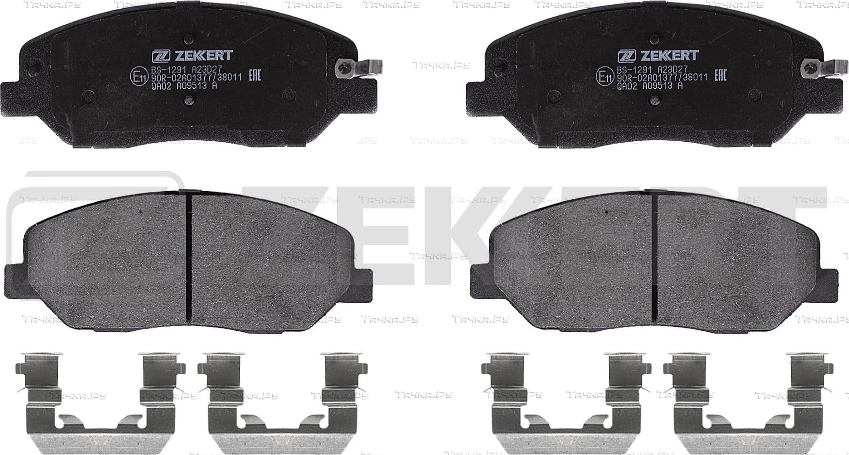 Тормозные колодки Zekkert передние для Hyundai Genesis I 2008-2014. Артикул BS-1291