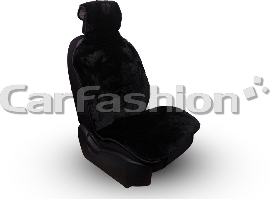 Накидки универсальные CarFashion Muton Pro Front из натурального меха на передние сидения авто, цвет Черный. Артикул 22547