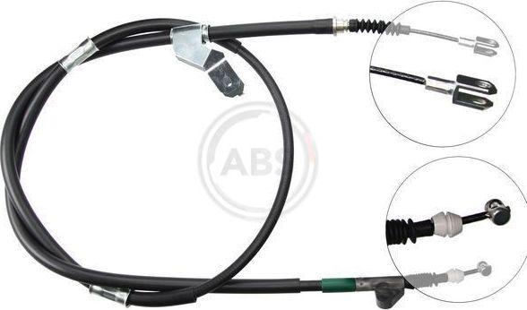 Трос ручника (тросик ручного тормоза) ABS задний левый для Toyota Avensis I 2001-2003. Артикул K19607