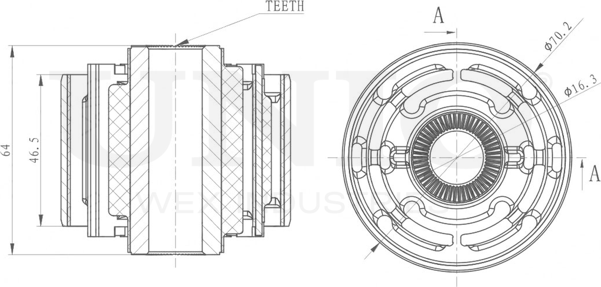 Сайлентблок рычага подвески (Unio). Артикул RMP-20487