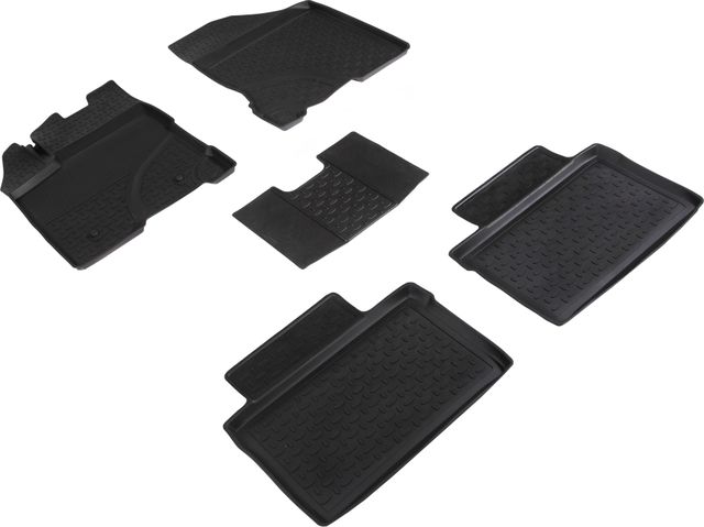 Коврики резиновые Seintex с высоким бортиком для салона Lada Vesta 2015-2026. Артикул 87135