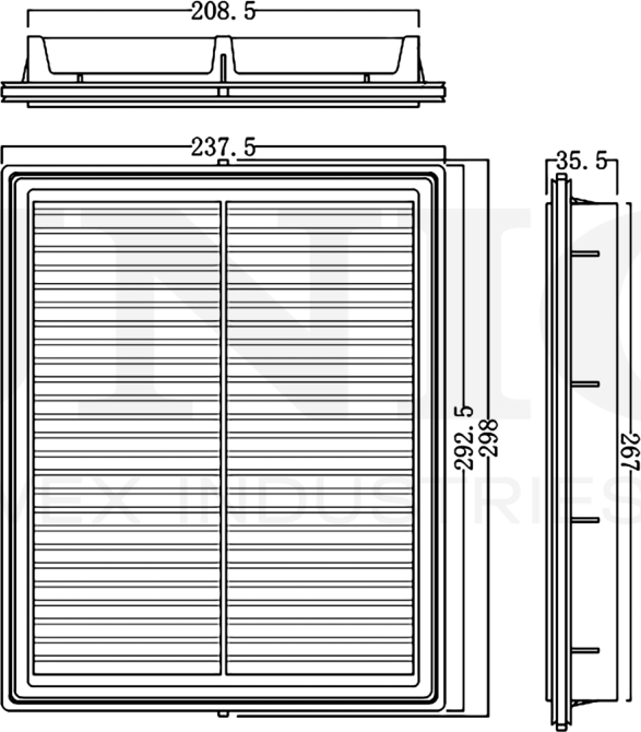 Фильтр воздушный (Unio). Артикул FLT-10104