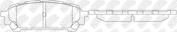 Тормозные колодки NiBK. Артикул PN7801