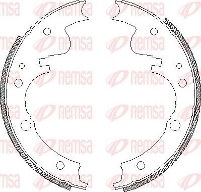 Тормозные колодки Remsa. Артикул 4121.00