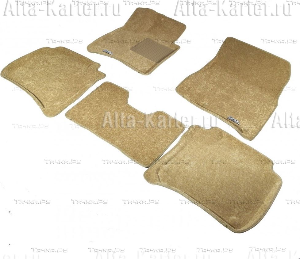 Коврики текстильные Sotra Liner 3D Lux для салона Lexus GS 250/350/450h 4WD 2013-2026 БЕЖЕВЫЕ. Артикул ST 74-00505