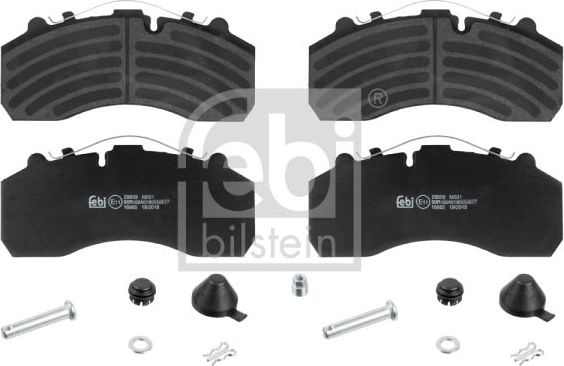 Тормозные колодки Febi Bilstein передние/задние для Mercedes-Benz Econic I 2000-2026. Артикул 16665