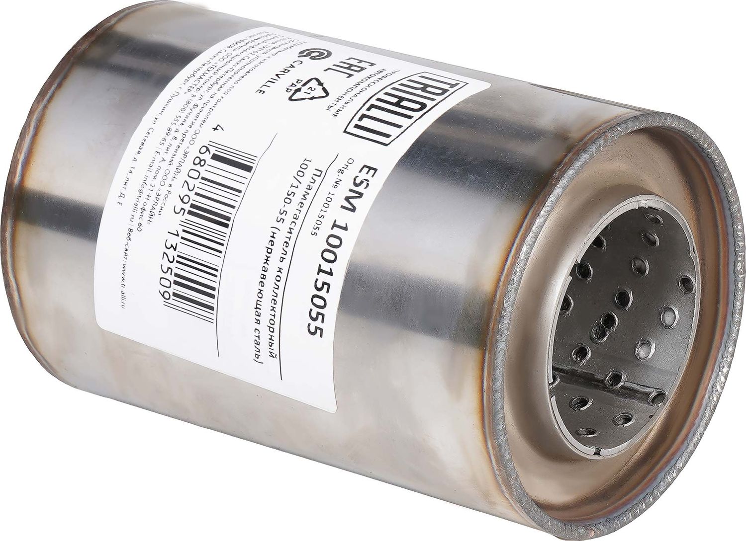 Пламегаситель коллекторный 100150-55 нерж. алюм. Trialli. Артикул ESM 10015055