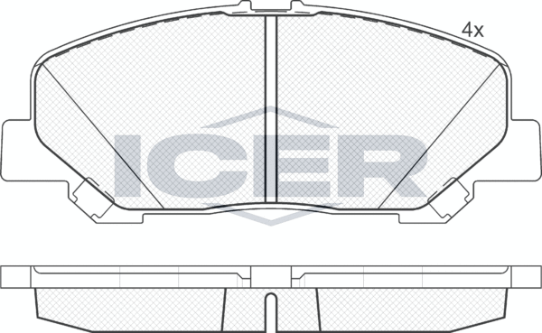 Тормозные колодки Icer. Артикул 181897