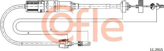 Трос сцепления Cofle. Артикул 92.11.2915