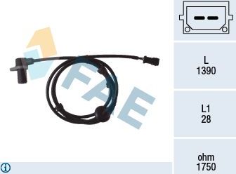 Датчик ABS FAE задний для Audi A4 III (B7) 2002-2009. Артикул 78083
