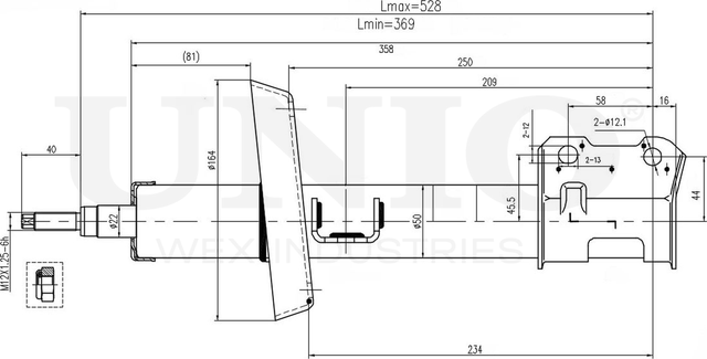 Амортизатор подвески (Unio). Артикул SAB-10085