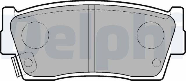 Тормозные колодки Delphi (Low-Metallic) передние для Suzuki Vitara I 1988-1999. Артикул LP684
