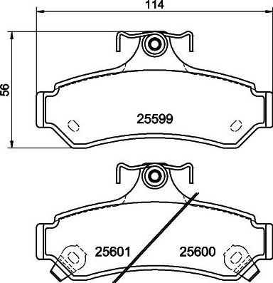 Тормозные колодки Nisshinbo. Артикул NP1056