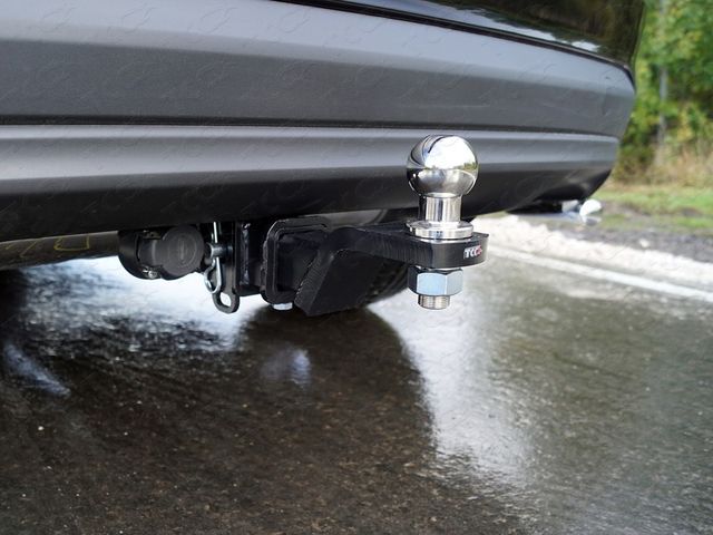 Фаркоп ТСС оцинкованный под американский квадрат для Hyundai Tucson III рестайлинг 2018-2021. Артикул TCU00130