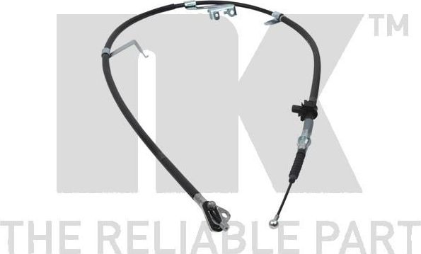 Трос ручника (тросик ручного тормоза) NK левый для Toyota Yaris III 2010-2014. Артикул 9045211