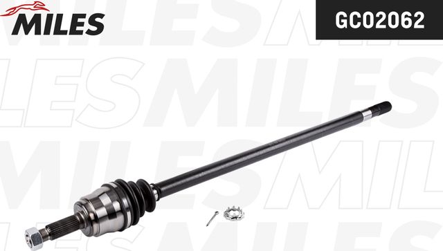 Полуось (привод в сборе, приводной вал) Miles правая для Jeep Cherokee II (XJ) 1984-2001. Артикул GC02062