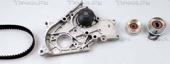 Помпа (водяной насос) с комплектом ремня ГРМ Hepu для Toyota Corolla E80 1983-1989. Артикул PK07260