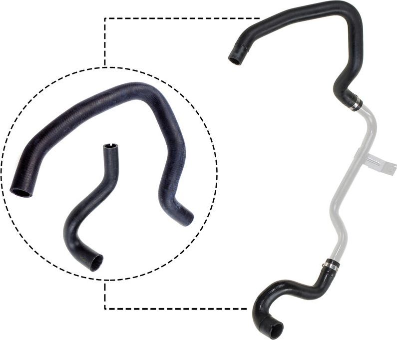 Патрубок радиатора (системы охлаждения) Gates (EPDM (Этилен-пропиленовый каучук)). Артикул 05-2684